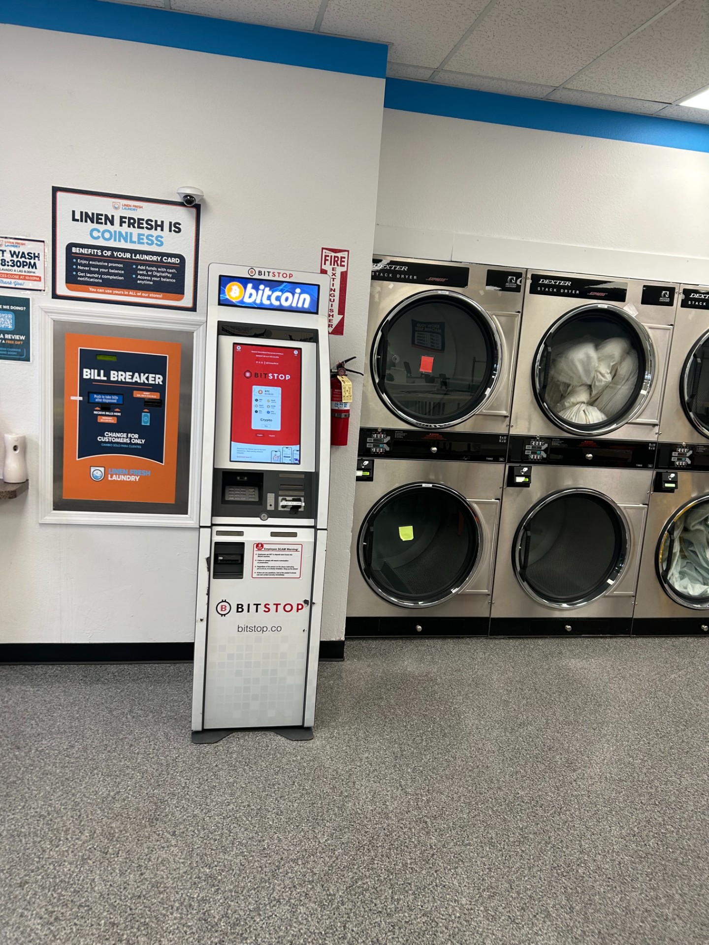 Bitcoin ATM at Linen Fresh Laundry - Pantano in Tucson, AZ | Bitstop